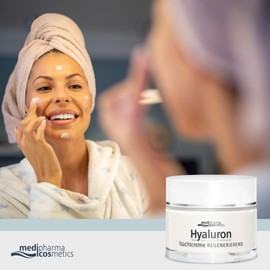Hyaluronic Night Cream Regenerating - with Anti-Ageing Effect - Medipharma Cosmetics - 50 ml