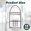 15 Pack Job Ticket Holder Work Order Plastic Sleeves with