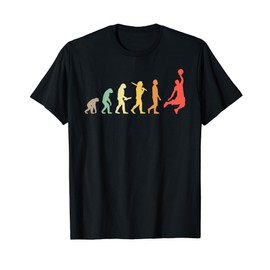Retro Basketball Evolution Gift For Basketball Players T-Shirt