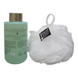 Champneys Energising Body Cleanser 350mL With Vitamin C & Citrus Fragrance, With Free Beauty Body Puff (Any Colour)