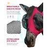 Harrison Howard Horse Fly Mask with Forelock Opening Stretch Breathable