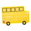 Operitacx Large Bus Shaped Alphabet Pocket Chart for Classroom Organization