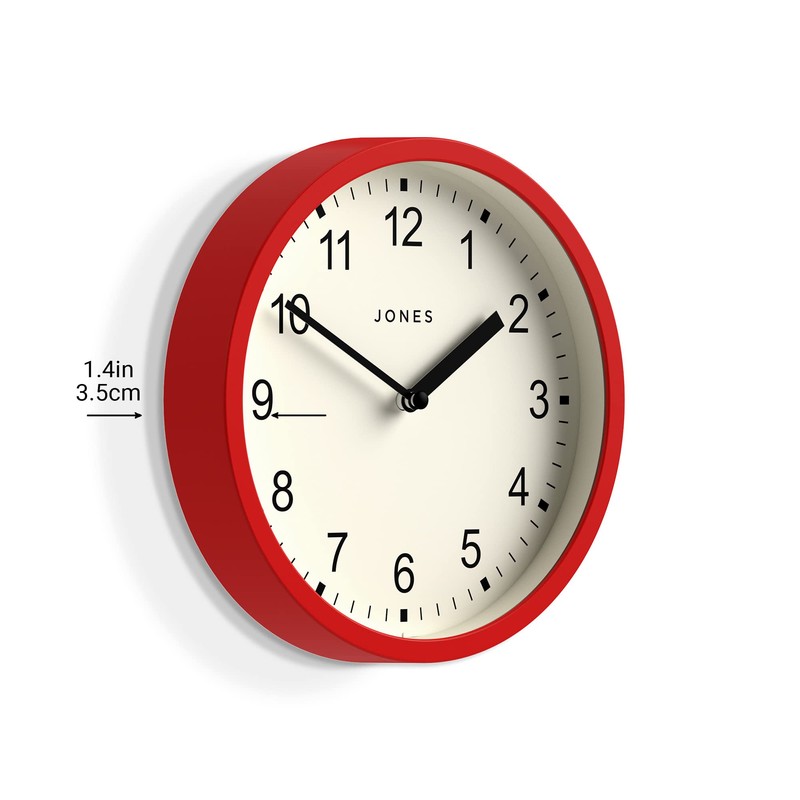JONES CLOCKS® The Spin - Small Clock - Round Wall