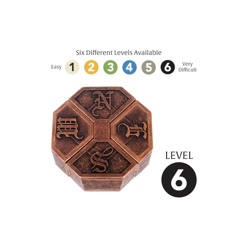 BePuzzled | News Hanayama Metal Brainteaser Puzzle Mensa Rated Level