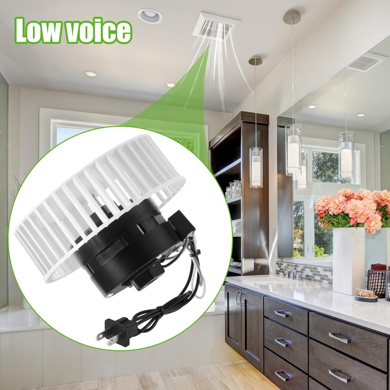 8662 Bathroom Fan Motor Replacement - Blower Wheel Replacement -
