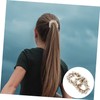 Outanaya 2Pcs Pearl Crochet Hair Ties Handmade Decorative Hair Scrunchies