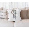 Autiga Cushion Cover Dream Catcher Follow Your Dreams Saying Flowers