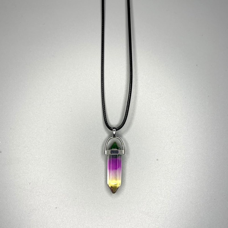 VIE VIE Double Point Pencil Pendant, Black String ((Colour D))