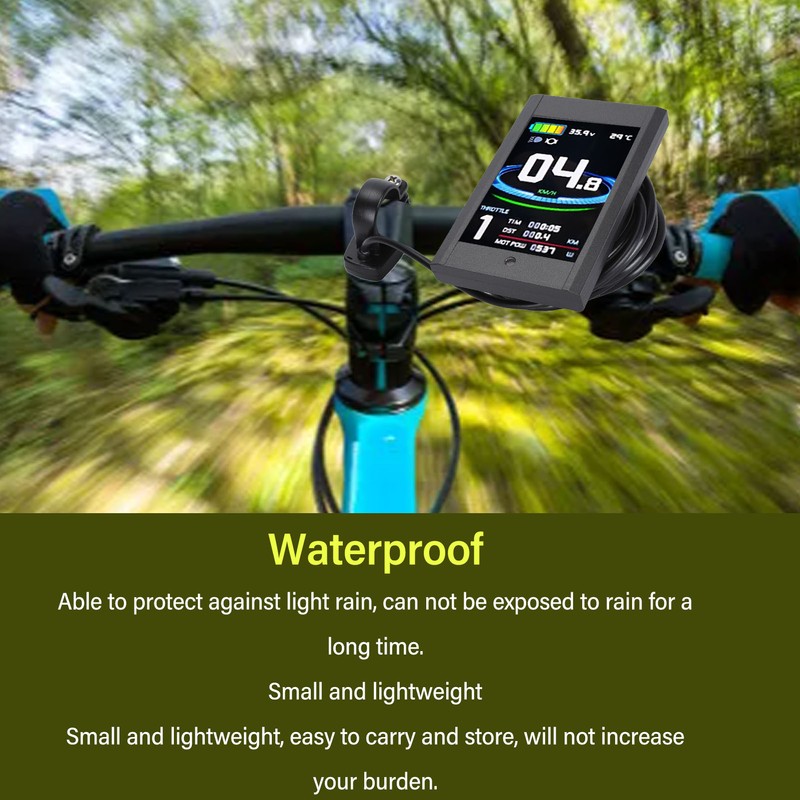 Bike Display Panel Waterproof Colorful Portable 5 Pins 24V 36V