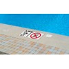 Ceramic Swimming Pool Waterline Depth Marker " 1.7 M "