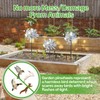BATTIFE Reflective Pinwheels for Yard and Garden, Pre-Installed Sparkly Blind