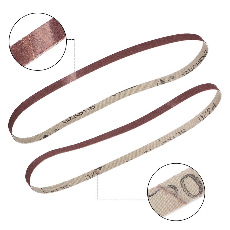 sourcing map 3/8-inch X 21-inch(9mm X 533mm) Sanding Belt 320