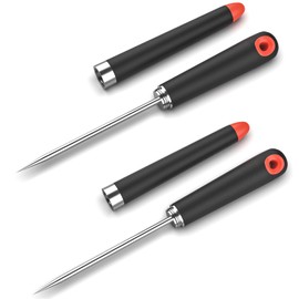 2 Pack Stainless Steel Ice Pick,Ybenlld 10inch Pick Tool for Breaking Ice,Non-Slip plastic Handle, Ice Dispenser for Bartending, Ice Hockey Shaving, Bar, Banquet