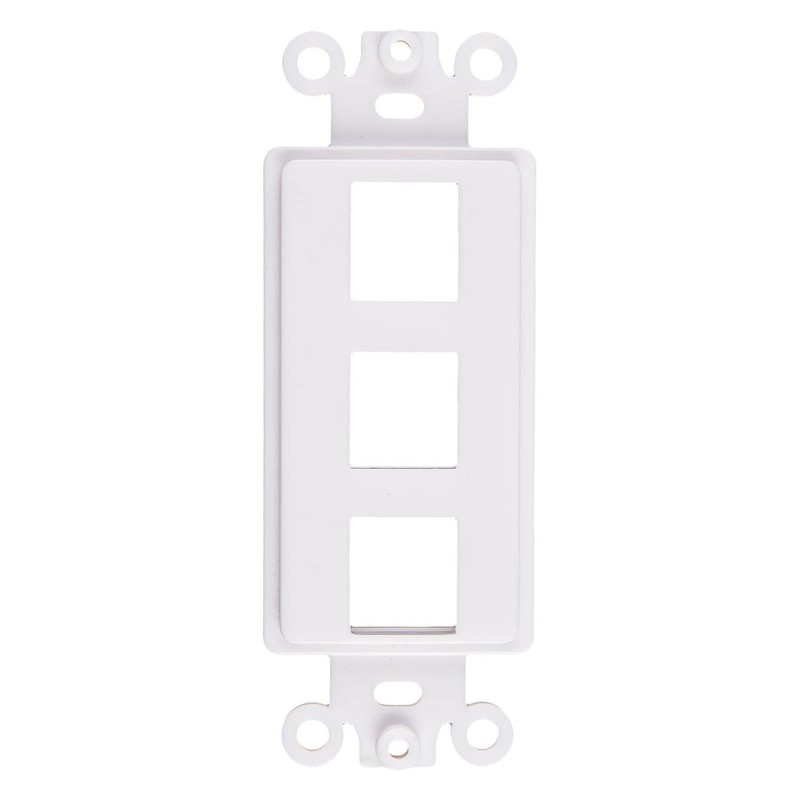 Chaosss &. QuickPort Decora Keystone Insert, 3 Port, 20 Pack