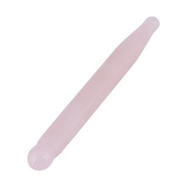 Hilitand 1pc Massage Stone Stick, Rose Quartz Crystal Face Massage Wand Stone Smooth Stick