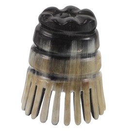 Beavorty Massage Tool: Hair Scalp Massager Bull Horn Detangling Brush Massager Exfoliating Shampoo Brush Scalp Scrub Shower Scratcher Comb Massage Comb Black