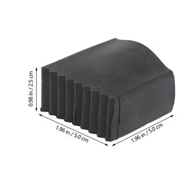 Tomaibaby 4pcs Non Slip Extension Ladder Feet Rubber Pads Cover Insulation Rubber Ladder Feet Rest Mats Folding Ladder Accessory Extension Ladder Parts