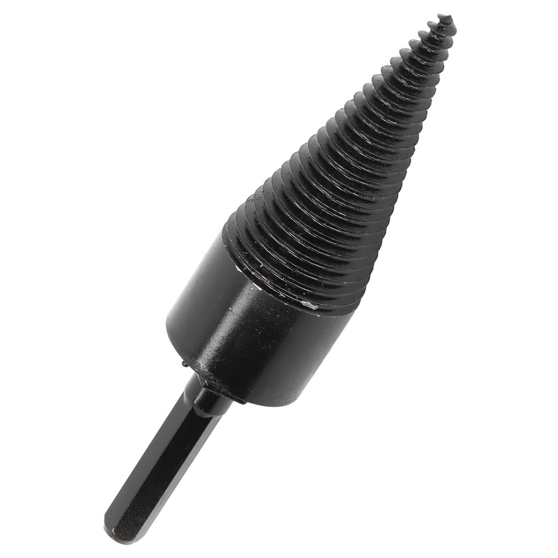 Firewood Drill Bit Wood Log Splitter Carbon Steel Cone Hex