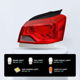 TUSDAR Tail Light Assembly For 2014 to 2020 Chevy Impala Halogen Type Outer Rear Taillight OE Direct Replacement Brake Tail Lamp Right Passenger Side