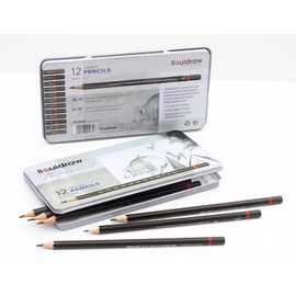 Liquidraw Drawing Pencils Set of 12, Graded Pencils For Artists, Sketching, Art, Sketch (8B-2H) Graphite Hard & Soft Pencil Set