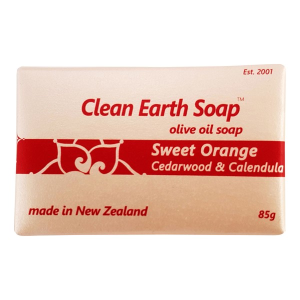Clean Earth Soap Sweet Orange, Cedarwood & Calendula Soap - 85gm