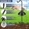 Gtongoko Bird Feeder Pole Squirrel Proof 92 Inch Shepherds Hook