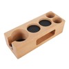 Wood Coffee Filter Tamper Holder Wooden Coffee Tamper Mat Stand