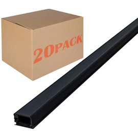 Small Latching Cable Raceway (375 Series) - 5ft - Black | 20 Sticks (100 Total feet)