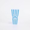 YOVECATHOU 5Pcs Plastic Red Blue White Striped Classic Popcorn Containers
