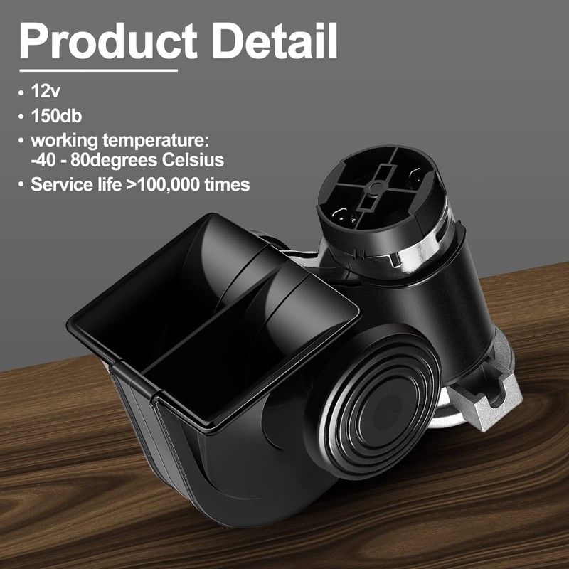 Tallew 2 Pack Air Horn for Truck 12v 150 dB