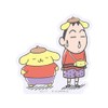 Small Planet Crayon Shin-chan x Pom Pompudding Character Sticker Bo-chan