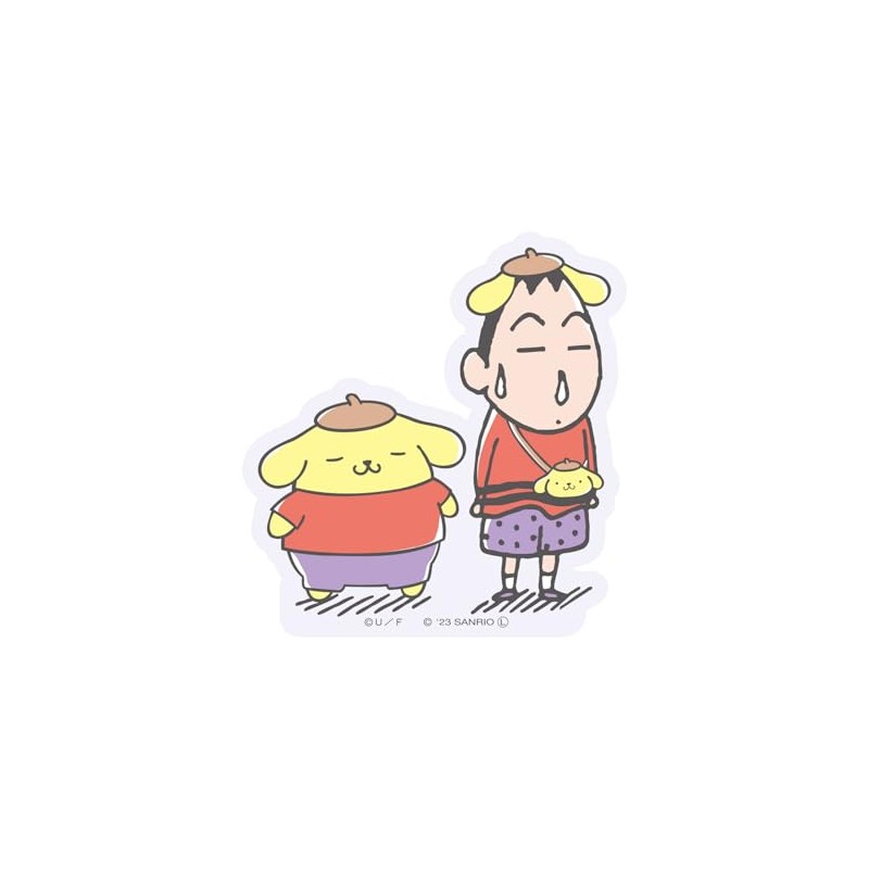 Small Planet Crayon Shin-chan x Pom Pompudding Character Sticker Bo-chan