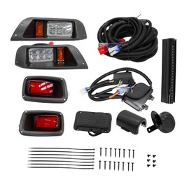 Nakkaa Headlight Tail Light Kit 12V Compatible with 1996-2013 TXT Golf Cart with Turn Signals Light Brake Light