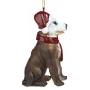 Design Toscano Pitbull Holiday Dog Ornament Sculpture, Full Color