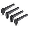 uxcell 4pcs Clamping Lever Adjustable Handles M8 Metric Female Thread