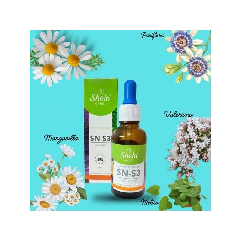 Pack 2Pz SN-S3 Suplemento Alimenticio en Gotas con Pasiflora, Melisa