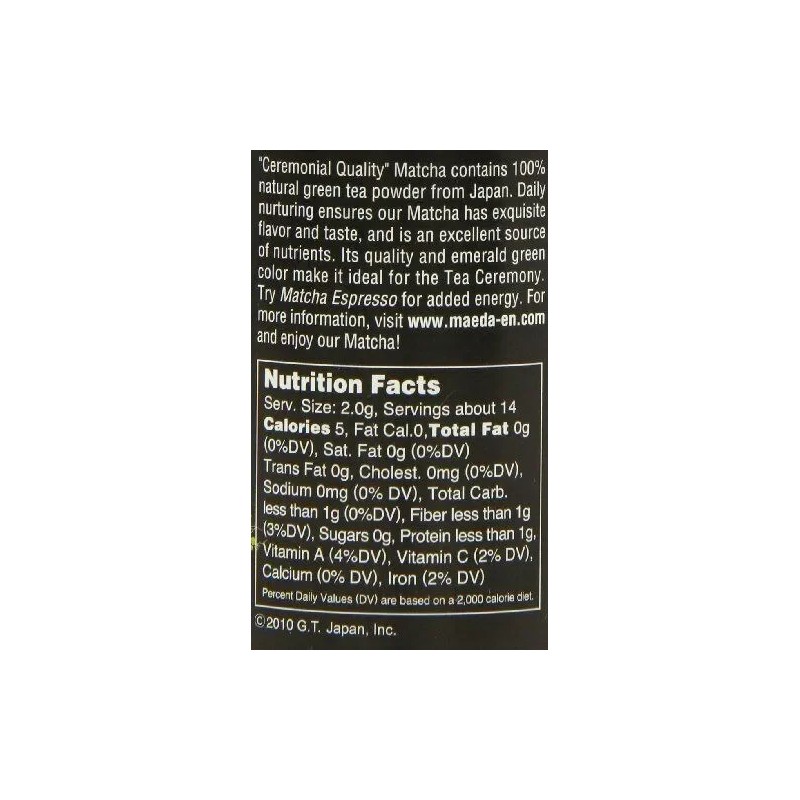 Maeda-en Matcha Ceremonial Quality Green Tea Powder, 1-ounce