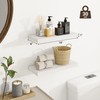 Venusmiles Bathroom Floating Shelves for Wall, 15" Wall Mounted Shelves