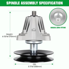 Youxmoto 918-06978 Deck Spindle Assembly 618-06978 Fit for 54" MTD/Cub Cadet/Troy-Bilt RZT-L54, RZT-S54 XT1-ST54 ZT1-54 XT2-GX54 TB2454 T8400 G8400 Z6660（3 Pack）