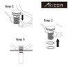 Akicon Copper Push Button Bathroom Sink Drain Stop & Pop