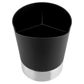 Straws Holder Container, Cocktail Straw Holder, Spoon Cutlery Box Storage Box Fork Straw With Paper Cup Holder for Coffee Shop Bar Use (Black)