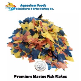 Aquatic Foods Inc. PREMIUM MARINE FISH FLAKE FOOD!! - TOP SHELF - PERFECT FOR SALTWATER FISH!! AFI - 8oz