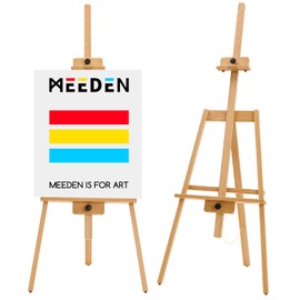 MEEDEN Art Easel Stand for Painting - Beech Wood Adjustable Easel Painting Holds Canvas up to 43" - Wooden Artist Easel for Adults Paint Wedding Sign Poster Display - Natural