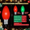 Retisee 200 Pcs LED Christmas C7 Light Bulbs Replacement Night