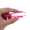 2pcs Professional Eyebrow Tweezers Automatically Retractable Stainless Steel Slant Tip
