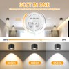 GeyouLux LED Surface-Mounted Spotlights, Dimmable, Extra Flat, 30° Swivel, Diameter