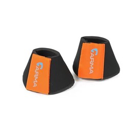 Shires Arma Neoprene Over Reach Boots - Orange: Cob