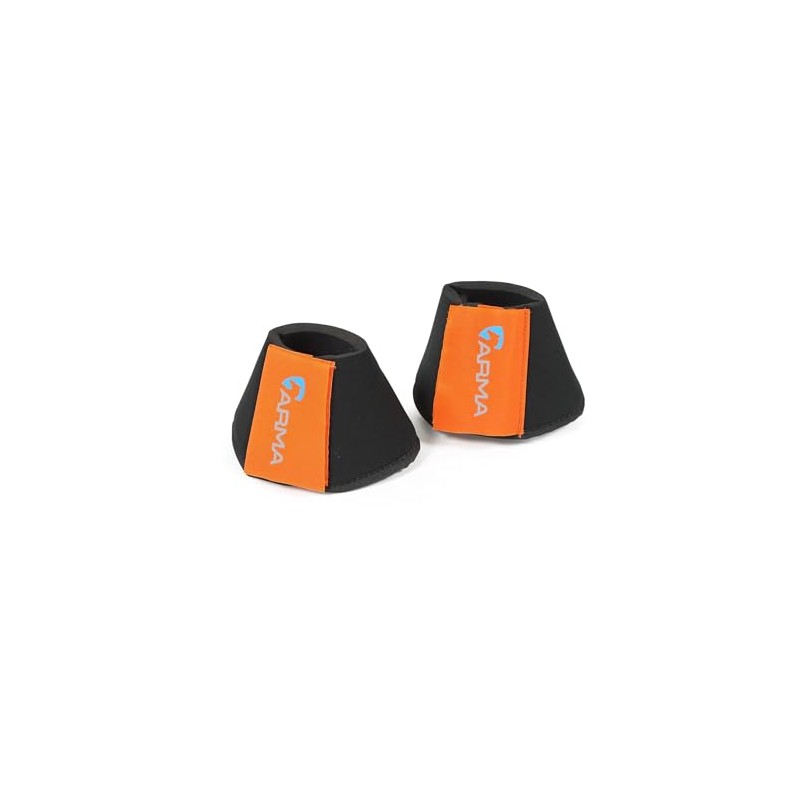 Shires Arma Neoprene Over Reach Boots - Orange: Cob