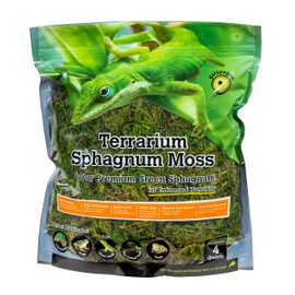 Galápagos (05213) Terrarium Green Sphagnum Moss, Natural, 4 Quart