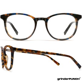 grinderPUNCH Classic Reading Glasses for Women and Men Blue Light Blocking Readers Stylish Readers with Spring Loaded Hinges